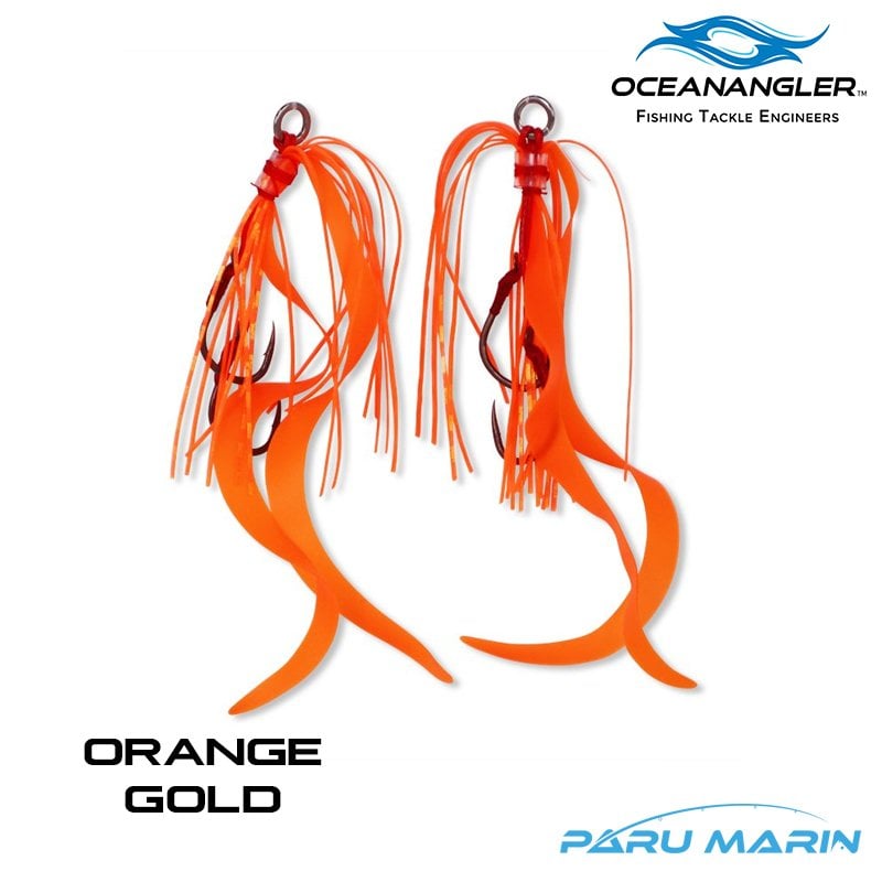 Ocean Angler Slider Yedek Etek Curly Orange Gold 2 adet