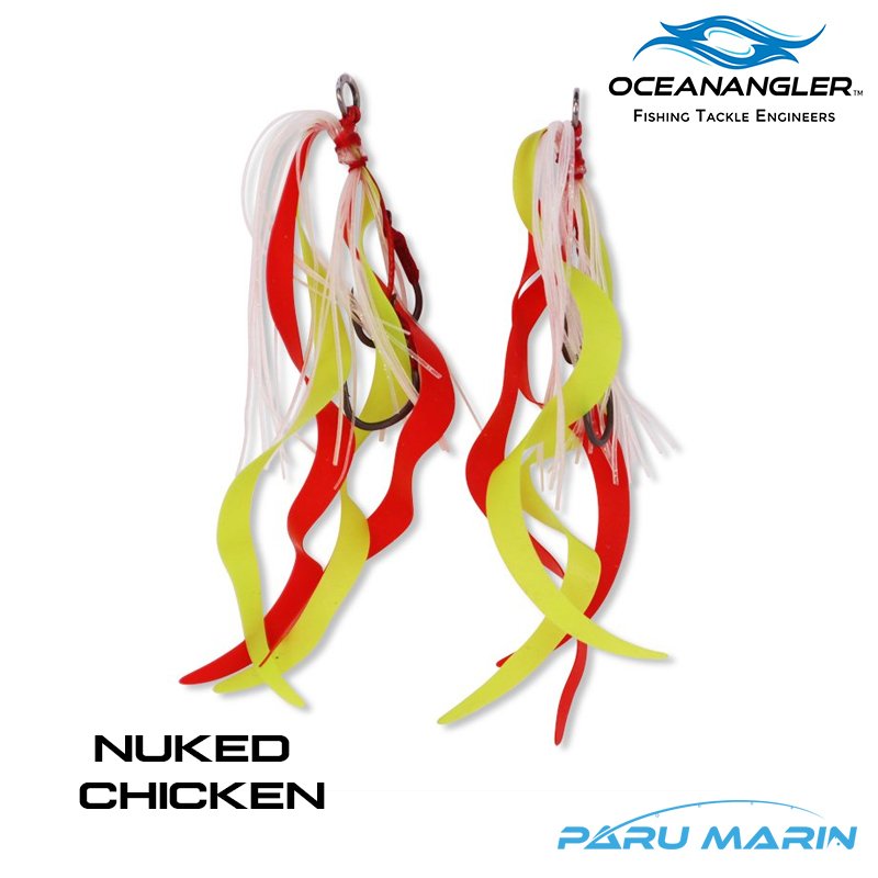 Ocean Angler Slider Yedek Etek Curly Nuked Chicken 2 adet