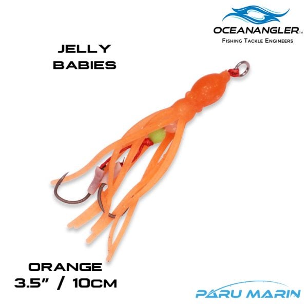 Ocean Angler Jelly Babies Yedek Etek 10cm Orange 2 adet