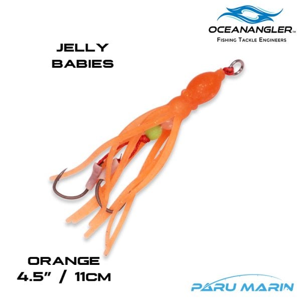 Ocean Angler Jelly Babies Yedek Etek 11cm Orange 2 adet