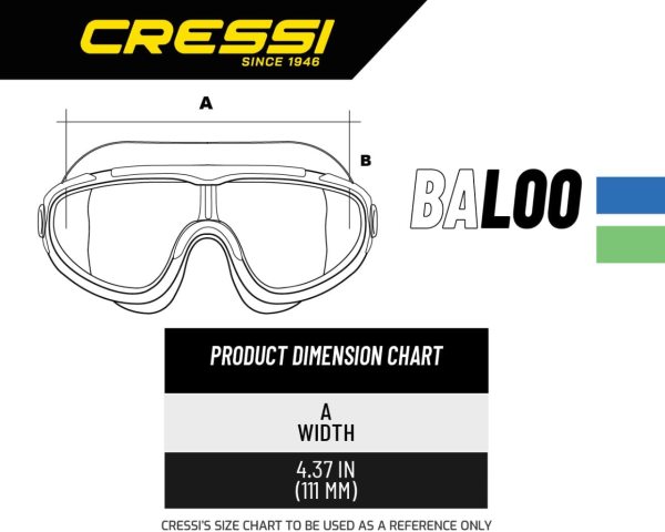 Cressi Baloo 2-7 Yaş Turuncu / Beyaz Deniz Gözlüğü