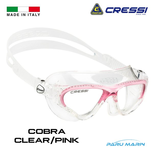 Cressi Cobra Clear / Pink Yüzücü Gözlüğü