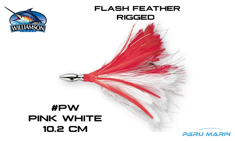 Williamson Flash Feather Rigged Pembe Beyaz