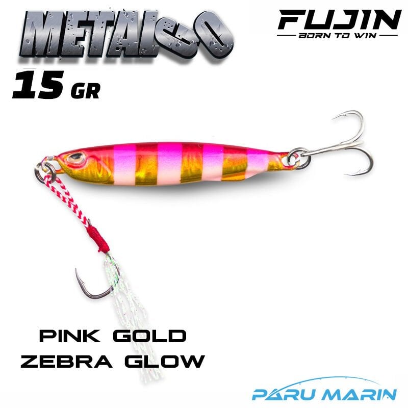 Fujin Metal GO 15 gr. Pink Gold Zebra Glow Jig Yem