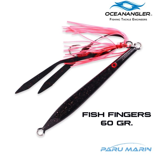 Ocean Angler Fish Fingers Jig 60gr. Black Pink
