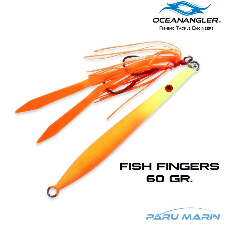 Ocean Angler Fish Fingers Jig 60gr. Orange Yellow