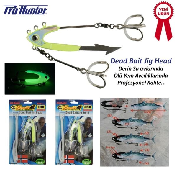 Pro Hunter Bonito Dead Bait Jig Head No:02 150gr.