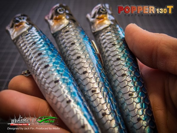 Molix Popper 130T 13 cm. Sahte Balık, #182 Tarpon