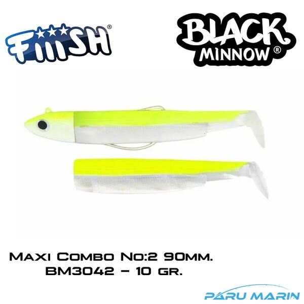 Black Minnow 90 Combo Shore Jig 10 gr kaki BM187