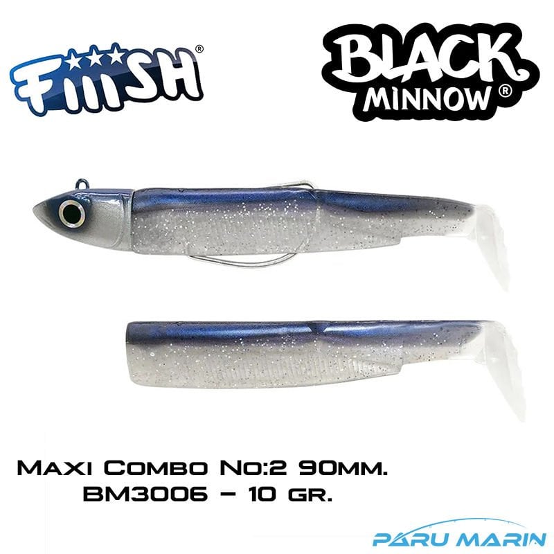 Fiiish BM90/2 BM3006 Combo Off Shore 10gr. Electric Blue Silikon