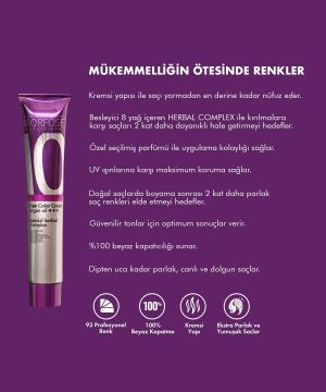 MORFOSE 10 SAÇ BOYASI 100ml/ 9.111 Ekstra Mat Küllü Sarı