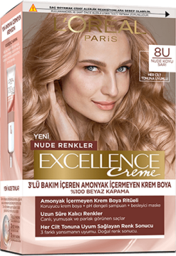 LOREAL EXCELLENCE CREME AMONYAKSIZ Saç Boyası 8U
