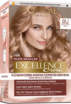 LOREAL EXCELLENCE CREME AMONYAKSIZ Saç Boyası 8U