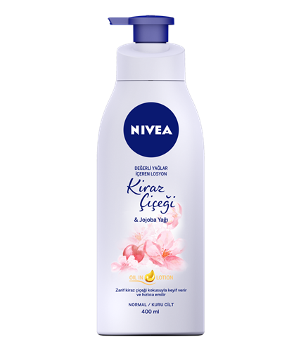 NIVEA VÜCUT LOSYONU KİRAZ ÇİÇEĞİ& JAJOBA YAĞI