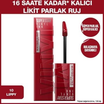 MAYBELLINE SUPERSTAY VINLY INK LİKİT RUJ 10 Lıppy