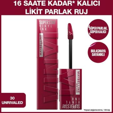 MAYBELLINE SUPERSTAY VINLY INK LİKİT RUJ 30 Unrıva