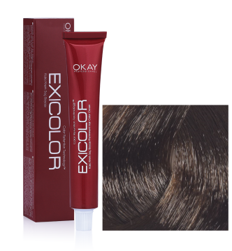 EXİCOLOR SAÇ BOYASI 6.71 KOYU KUMRAL KÜLLÜ KAHVE