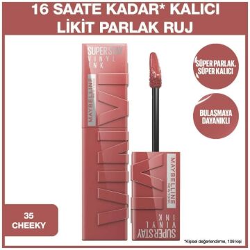 MAYBELLINE SUPERSTAY VINLY INK LİKİT RUJ 35 Cheeky