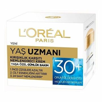 LOREAL YAŞ UZMANI 30+ KIRIŞIKLIK KARŞITI KREM 50ML