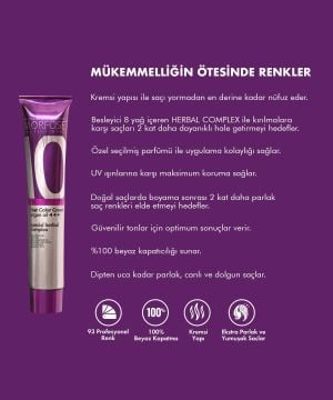 MORFOSE 10 SAÇ BOYASI 100ml / 6.71 Koyu küllü kahve