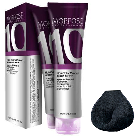 MORFOSE 10 SAÇ BOYASI 100ml / 1.1   Mavi Siyah