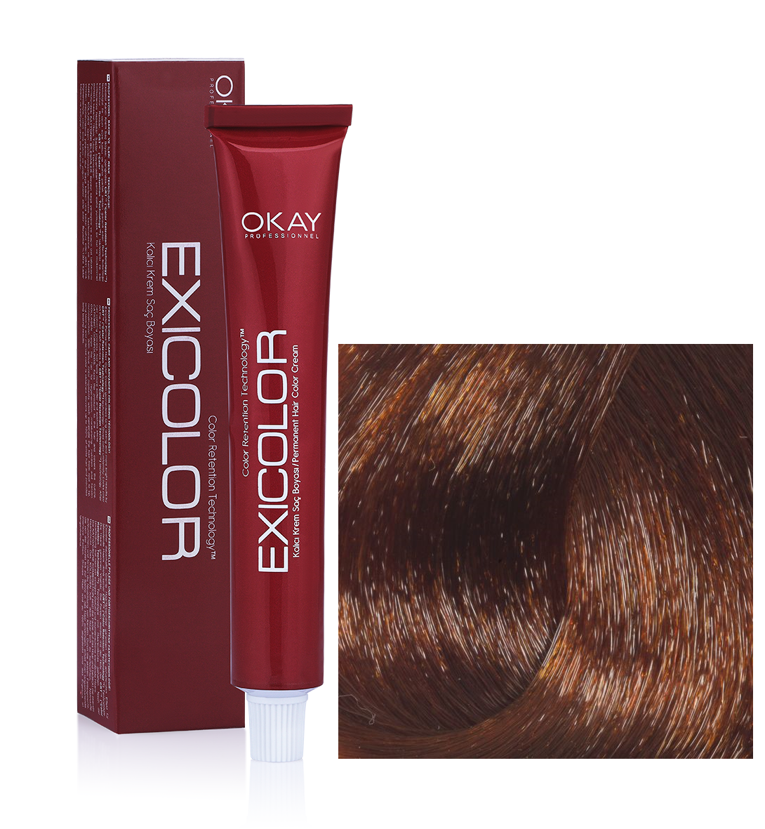 EXİCOLOR SAÇ BOYASI 7.443 KUMRAL YOĞUN BAKIR DORE