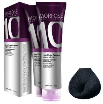 MORFOSE 10 SAÇ BOYASI 100ml / 1.1   Mavi Siyah
