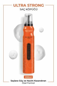 MORFOSE SAÇ KÖPÜĞÜ 200ml Ultra Strong (Turuncu)