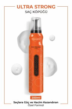 MORFOSE SAÇ KÖPÜĞÜ 200ml Ultra Strong (Turuncu)