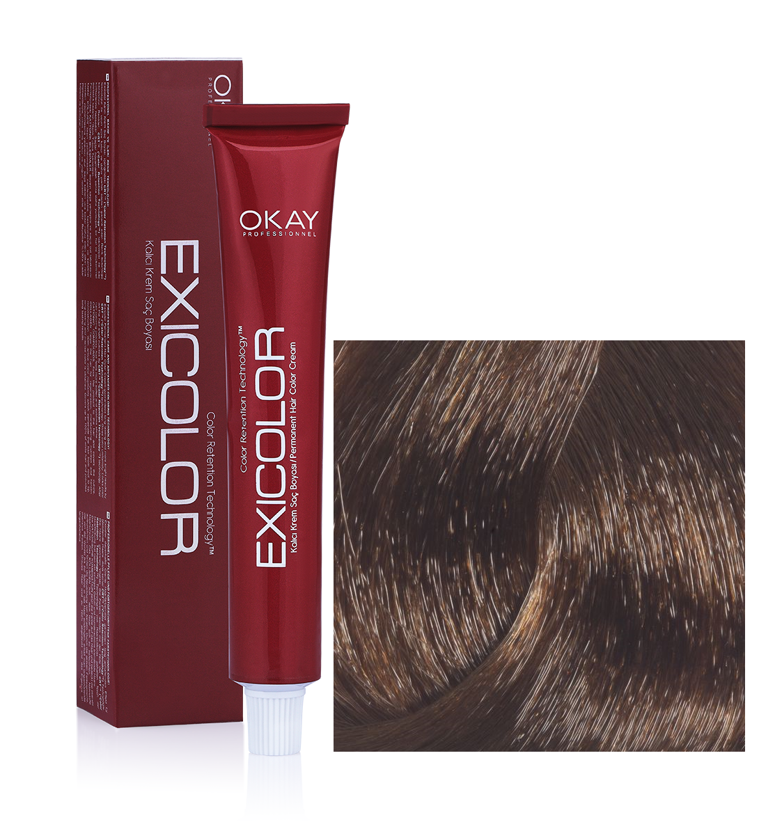 EXİCOLOR SAÇ BOYASI 8.70 AÇIK KUMRAL KAKAO KAHVE