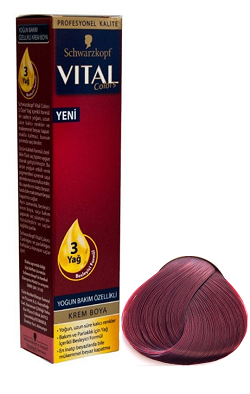 VİTAL SAÇ BOYASI 5.889 ŞARAP KIZILI