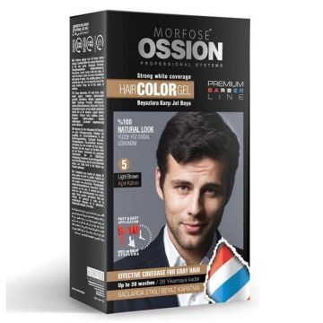 OSSION MEN JEL SAÇ BOYASI NO:5 AÇIK KAHVE 40ml