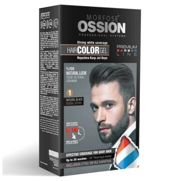 OSSION MEN JEL SAÇ BOYASI NO:1 DOĞAL SİYAH 40ml
