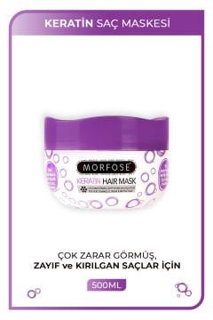 MORFOSE SAÇ MASKESİ 500ML KERATİN/MOR