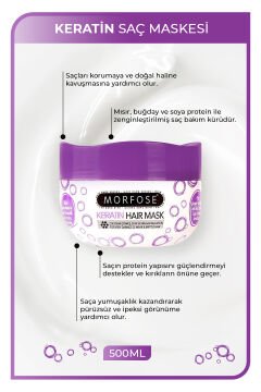 MORFOSE SAÇ MASKESİ 500ML KERATİN/MOR