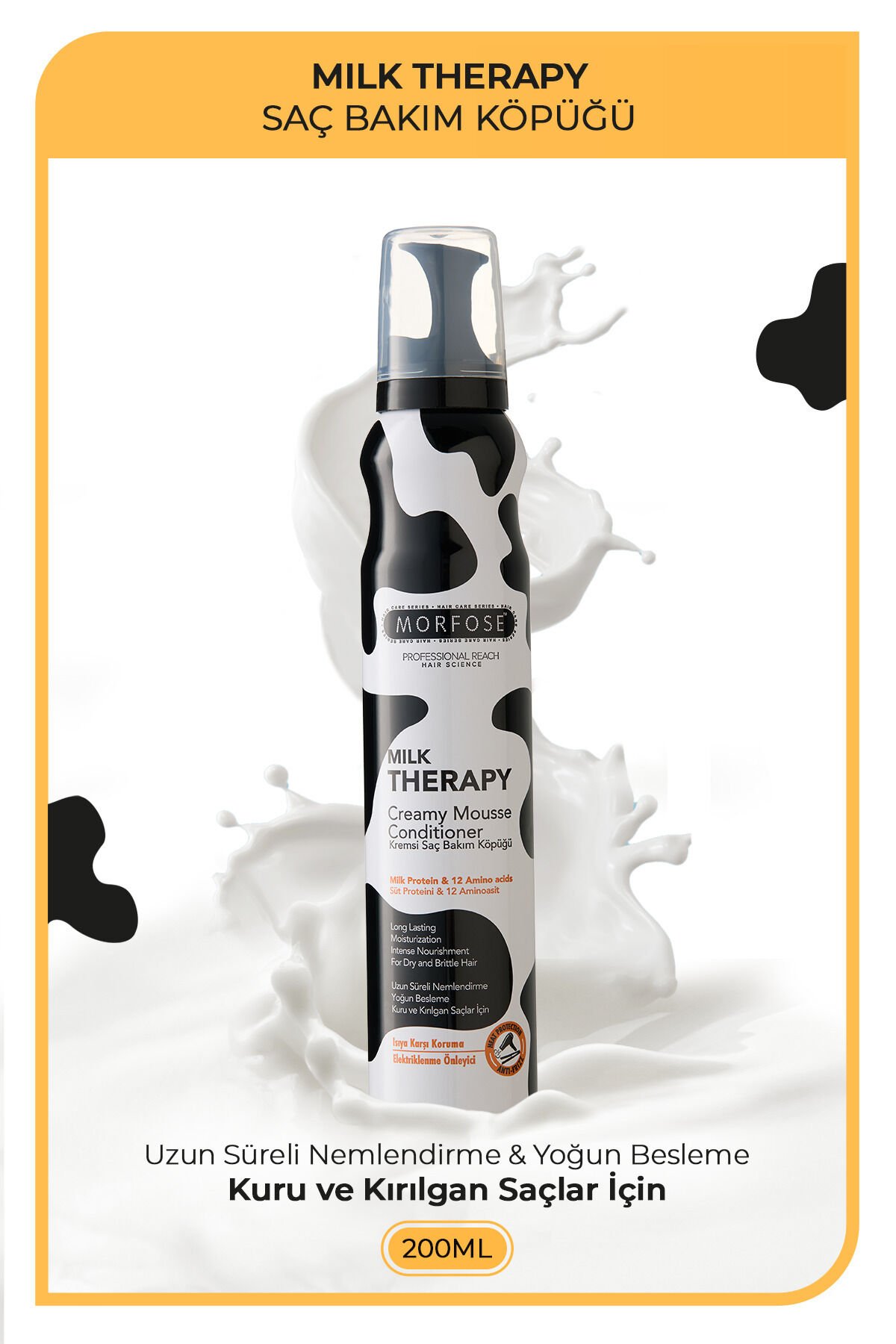MORFOSE MILK THERAPY SAÇ KÖPÜĞÜ 200ML