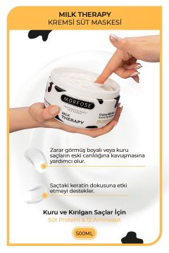 MORFOSE MILK THERAPY SAÇ MASKESİ 500ML