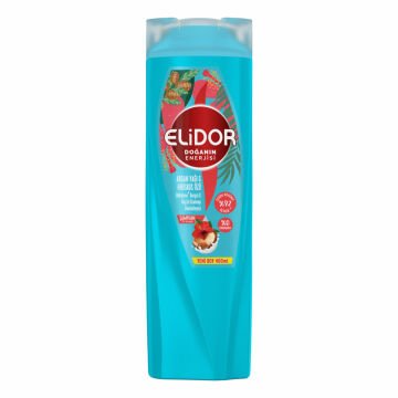 ELİDOR ŞAMPUAN 400ml Doğanın Enerjisi Argan Yağı & Hibiskus Özü
