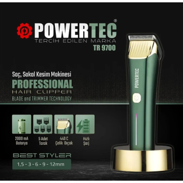 POWERTEC TR-9700 Saç Kesim Makinesi Plastik Gövde