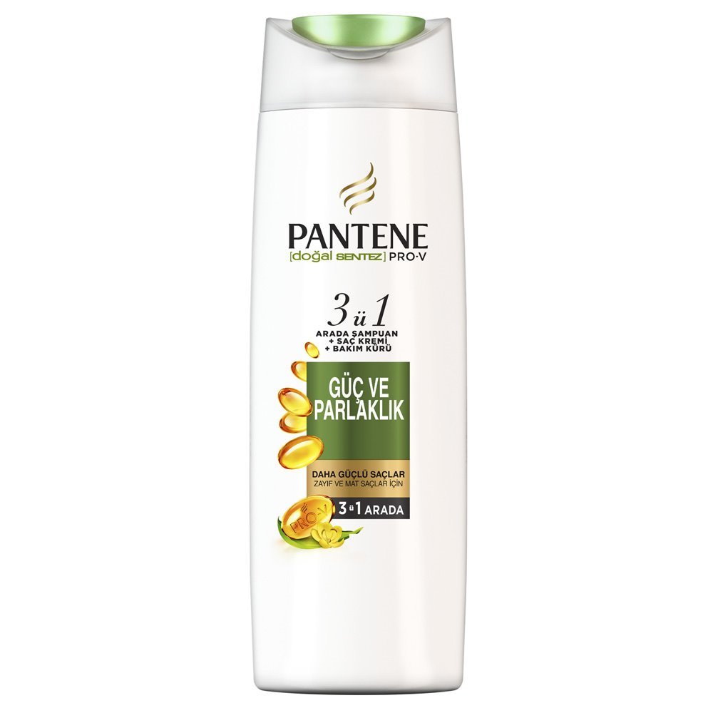 PANTENE ŞAMPUAN 350ml GÜÇ VE PARLAKLIK