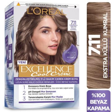 LOREAL EXCELLENCE SET SAÇ BOYASI COOL CREME 7.11
