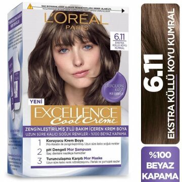 LOREAL EXCELLENCE SET SAÇ BOYASI COOL CREME 6.11