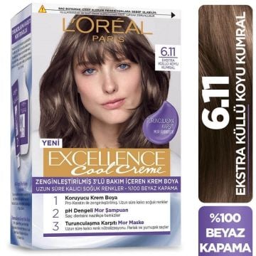 LOREAL EXCELLENCE SET SAÇ BOYASI COOL CREME 6.11