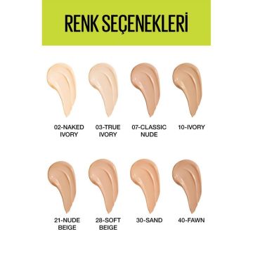 MAYBELLINE FONDÖTEN SUPER STAY Actıve Wear 28