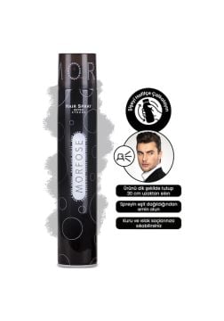 MORFOSE SAÇ SPREYİ 400ml SİYAH Extra Strong