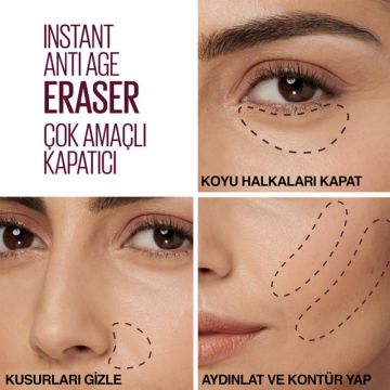 MAYBELLINE ERASER CONCEALER KAPATICI 121LıghtHoney