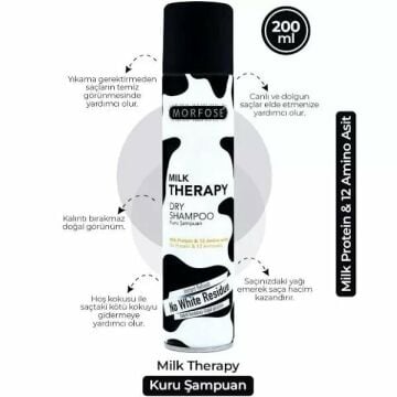 MORFOSE KURU ŞAMPUAN MILK THERAPY 200ML