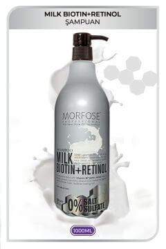 MORFOSE MILK BIOTIN+RETINOL ŞAMPUAN 1000ML