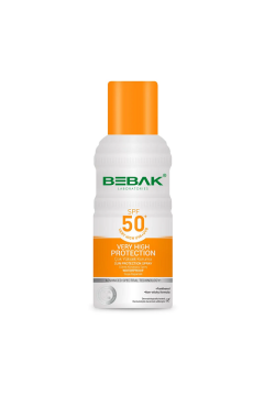 BEBAK GÜNEŞ KORUYUCU SPREY ÇOK YÜKSEK KORUMA 50SPF+ 150ML