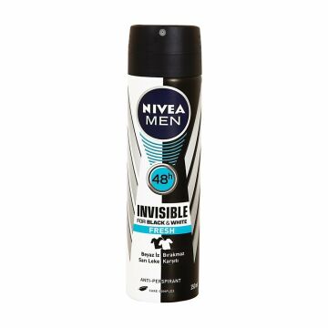 NIVEA MEN DEODORANT INVISIBLE BLACK WHITE FRESH